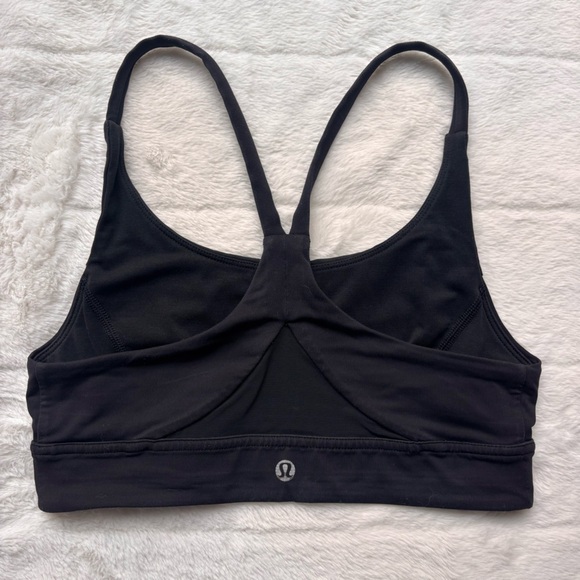 lululemon athletica Other - Lululemon Energy Bra Black Size 4 Medium Support Racerback Strappy